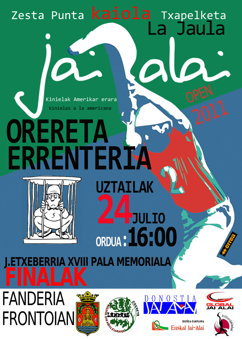 Cartel anunciador des cesta punta - Jaula